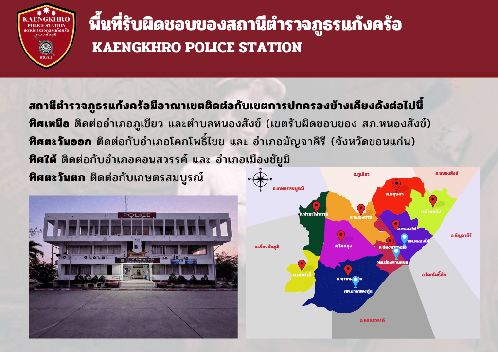 โครงสร้างสถานีตำรวจภูธรแก้งคร้อ